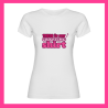 T-shirt blanc - texte rose "This is my crafting shirt"